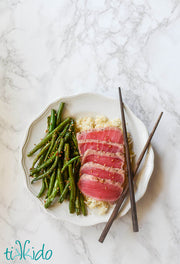 Lemon Dill Salmon w/ Asparagus & Roasted Carrots