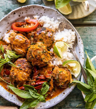 Thai Chicken Zucchini Meatballs