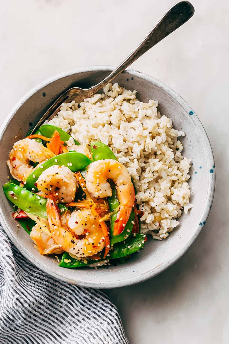 Chimichurri Shrimp Bowl w/ Roasted Veggies