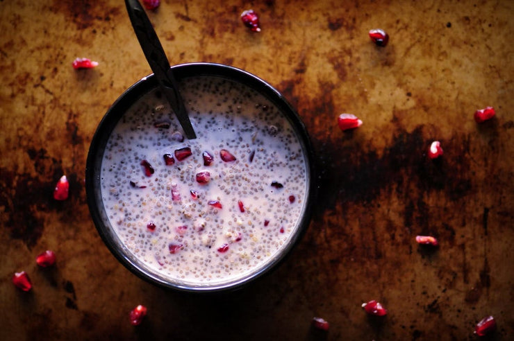 Chia Pudding - Mint with Raspberry & Cacao