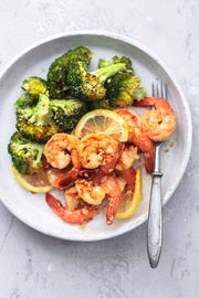 Garlic Lemon Shrimp (or Cauliflower) Southwest Bowl